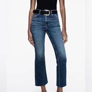 Zara High-waisted Mini Flare Jeans Size 12 / 31 Kick crop